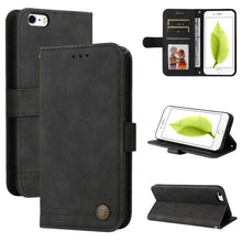 Load image into Gallery viewer, Skin Feel Life Tree Metal Button Horizontal Flip Leather Case with Holder &amp; Card Slot &amp; Wallet &amp; Photo Frame &amp; Strap, For iPhone 11 Pro Max, For iPhone SE 2022 / SE 2020 / 8 / 7, For iPhone 8 Plus / 7 Plus, For iPhone 6 / 6s, For iPhone 6 Plus / 6s Plus