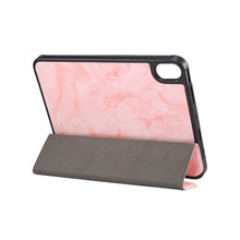 Load image into Gallery viewer, Marble Texture Smart Leather Tablet Case with 3-Folding Holder &amp; Pen Slot, For iPad mini 6 / mini 2024