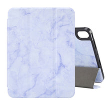 Load image into Gallery viewer, Marble Texture Smart Leather Tablet Case with 3-Folding Holder &amp; Pen Slot, For iPad mini 6 / mini 2024