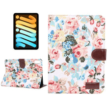 Load image into Gallery viewer, Flowers Cloth Smart Leather Tablet Case, For iPad mini 6 / mini 2024