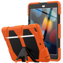 Load image into Gallery viewer, Shockproof Colorful Silicone + PC Protective Case with Holder &amp; Pen Slot, For iPad 10.2 2021 / 2020 / 2019