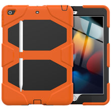 Load image into Gallery viewer, Shockproof Colorful Silicone + PC Protective Case with Holder &amp; Pen Slot, For iPad 10.2 2021 / 2020 / 2019