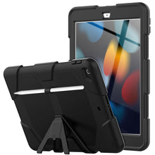 Load image into Gallery viewer, Shockproof Colorful Silicone + PC Protective Case with Holder &amp; Pen Slot, For iPad 10.2 2021 / 2020 / 2019