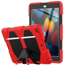 Load image into Gallery viewer, Shockproof Colorful Silicone + PC Protective Case with Holder &amp; Pen Slot, For iPad 10.2 2021 / 2020 / 2019