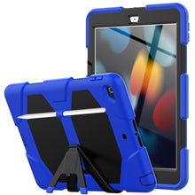 Load image into Gallery viewer, Shockproof Colorful Silicone + PC Protective Case with Holder &amp; Pen Slot, For iPad 10.2 2021 / 2020 / 2019