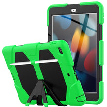 Load image into Gallery viewer, Shockproof Colorful Silicone + PC Protective Case with Holder &amp; Pen Slot, For iPad 10.2 2021 / 2020 / 2019