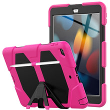 Load image into Gallery viewer, Shockproof Colorful Silicone + PC Protective Case with Holder &amp; Pen Slot, For iPad 10.2 2021 / 2020 / 2019