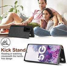 Load image into Gallery viewer, Cross-body Square Double Buckle Flip Card Bag TPU+PU Case with Card Slots &amp; Wallet &amp; Photo &amp; Strap, For Samsung Galaxy Note20, For Samsung Galaxy Note20 Ultra, For Samsung Galaxy S20, For Samsung Galaxy S20 Ultra, For Samsung Galaxy S20 FE             ...