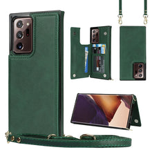 Load image into Gallery viewer, Cross-body Square Double Buckle Flip Card Bag TPU+PU Case with Card Slots &amp; Wallet &amp; Photo &amp; Strap, For Samsung Galaxy Note20, For Samsung Galaxy Note20 Ultra, For Samsung Galaxy S20, For Samsung Galaxy S20 Ultra, For Samsung Galaxy S20 FE             ...
