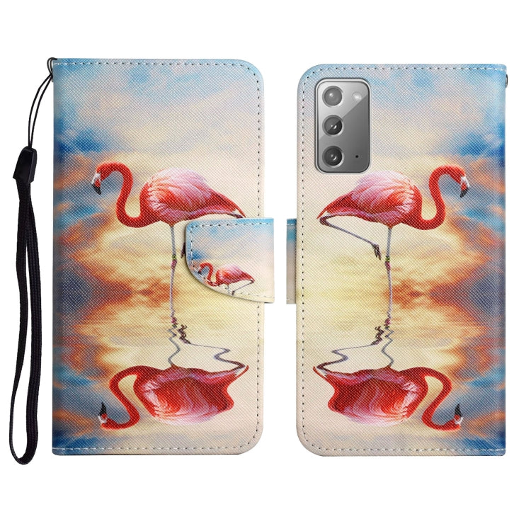 Painted Pattern Horizontal Flip Leather Case with Holder & Card Slot & Wallet, For Samsung Galaxy Note20, For Samsung Galaxy Note20 Ultra