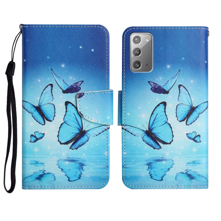 Painted Pattern Horizontal Flip Leather Case with Holder & Card Slot & Wallet, For Samsung Galaxy Note20, For Samsung Galaxy Note20 Ultra
