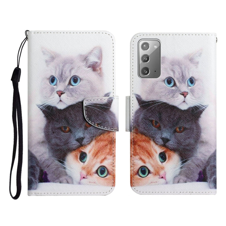 Painted Pattern Horizontal Flip Leather Case with Holder & Card Slot & Wallet, For Samsung Galaxy Note20, For Samsung Galaxy Note20 Ultra