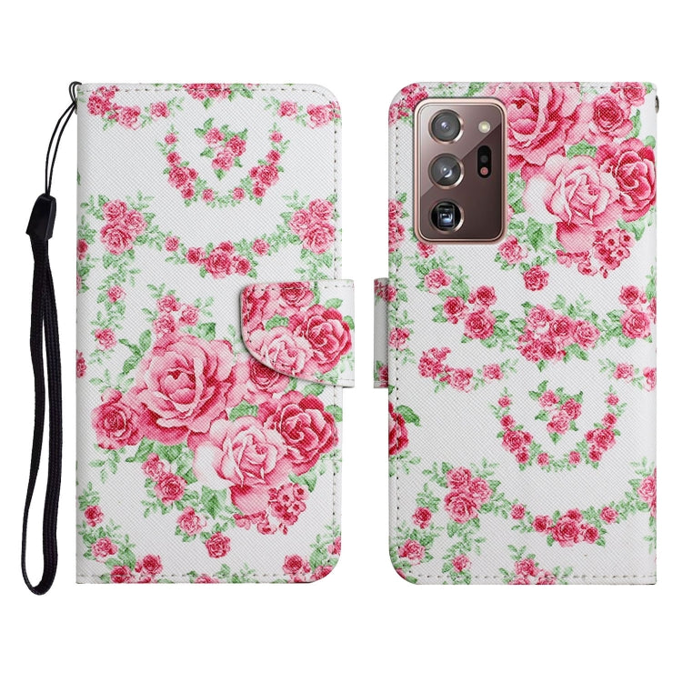 Painted Pattern Horizontal Flip Leather Case with Holder & Card Slot & Wallet, For Samsung Galaxy Note20, For Samsung Galaxy Note20 Ultra