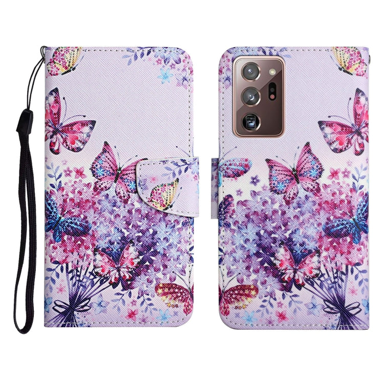 Painted Pattern Horizontal Flip Leather Case with Holder & Card Slot & Wallet, For Samsung Galaxy Note20, For Samsung Galaxy Note20 Ultra