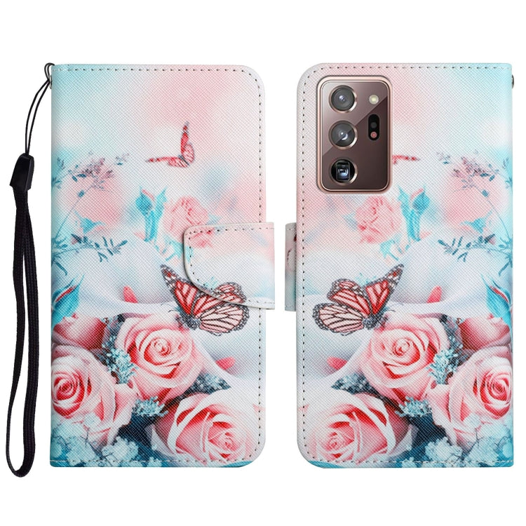Painted Pattern Horizontal Flip Leather Case with Holder & Card Slot & Wallet, For Samsung Galaxy Note20, For Samsung Galaxy Note20 Ultra
