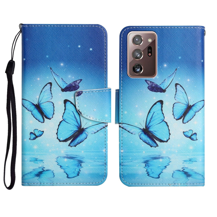 Painted Pattern Horizontal Flip Leather Case with Holder & Card Slot & Wallet, For Samsung Galaxy Note20, For Samsung Galaxy Note20 Ultra