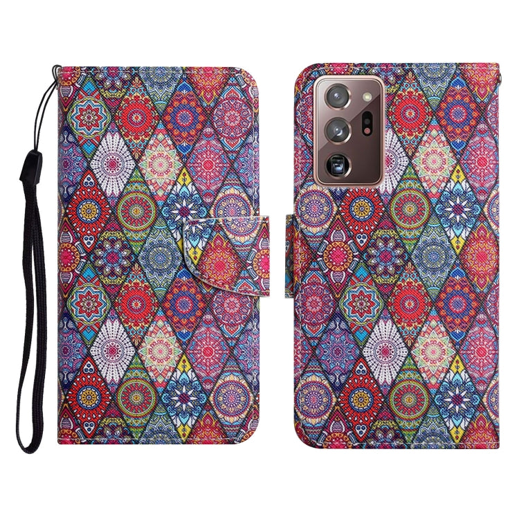 Painted Pattern Horizontal Flip Leather Case with Holder & Card Slot & Wallet, For Samsung Galaxy Note20, For Samsung Galaxy Note20 Ultra