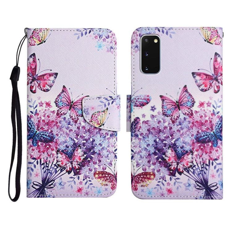 Painted Pattern Horizontal Flip Leather Case with Holder & Card Slot & Wallet, For Samsung Galaxy S10e, For Samsung Galaxy S20