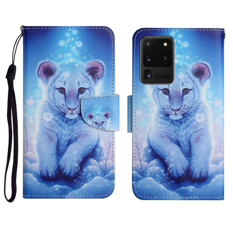 Painted Pattern Horizontal Flip Leather Case with Holder & Card Slot & Wallet, For Samsung Galaxy S20 Ultra, For Samsung Galaxy S21 5G