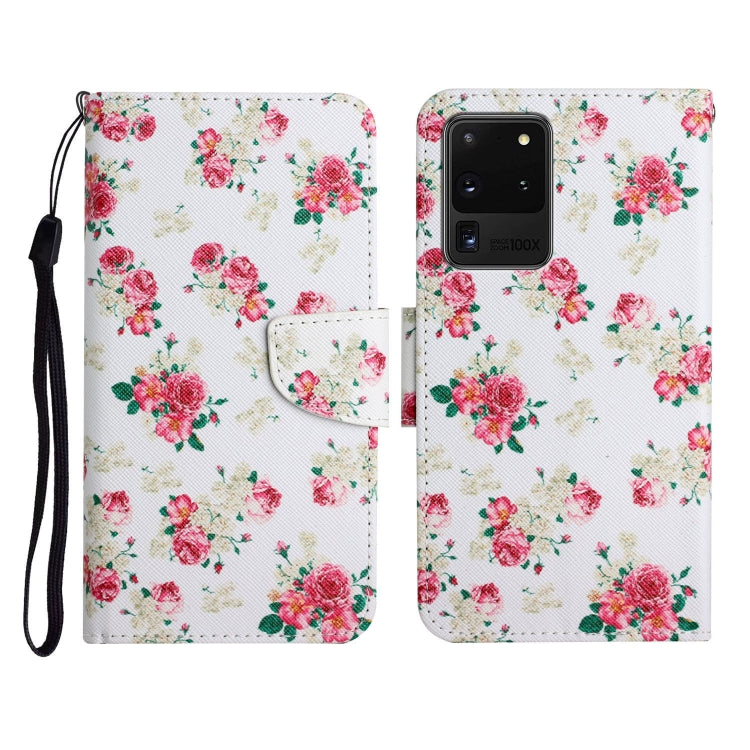Painted Pattern Horizontal Flip Leather Case with Holder & Card Slot & Wallet, For Samsung Galaxy S20 Ultra, For Samsung Galaxy S21 5G