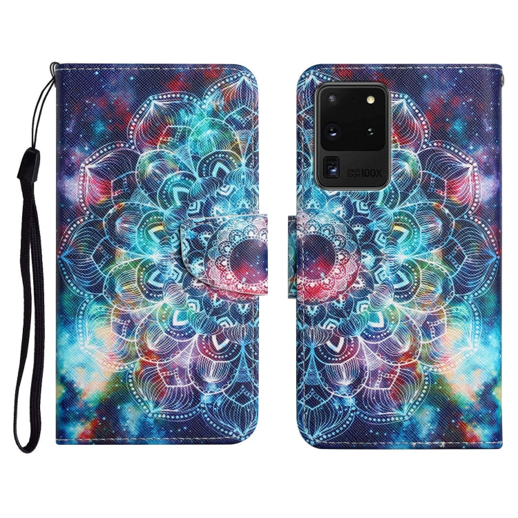 Painted Pattern Horizontal Flip Leather Case with Holder & Card Slot & Wallet, For Samsung Galaxy S20 Ultra, For Samsung Galaxy S21 5G