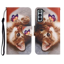 Load image into Gallery viewer, Painted Pattern Horizontal Flip Leather Case with Holder &amp; Card Slot &amp; Wallet, For Samsung Galaxy S21 FE 5G, For Samsung Galaxy S21+ 5G