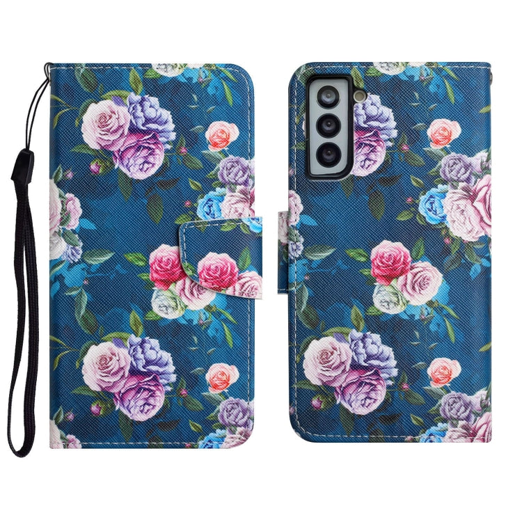 Painted Pattern Horizontal Flip Leather Case with Holder & Card Slot & Wallet, For Samsung Galaxy S21 FE 5G, For Samsung Galaxy S21+ 5G