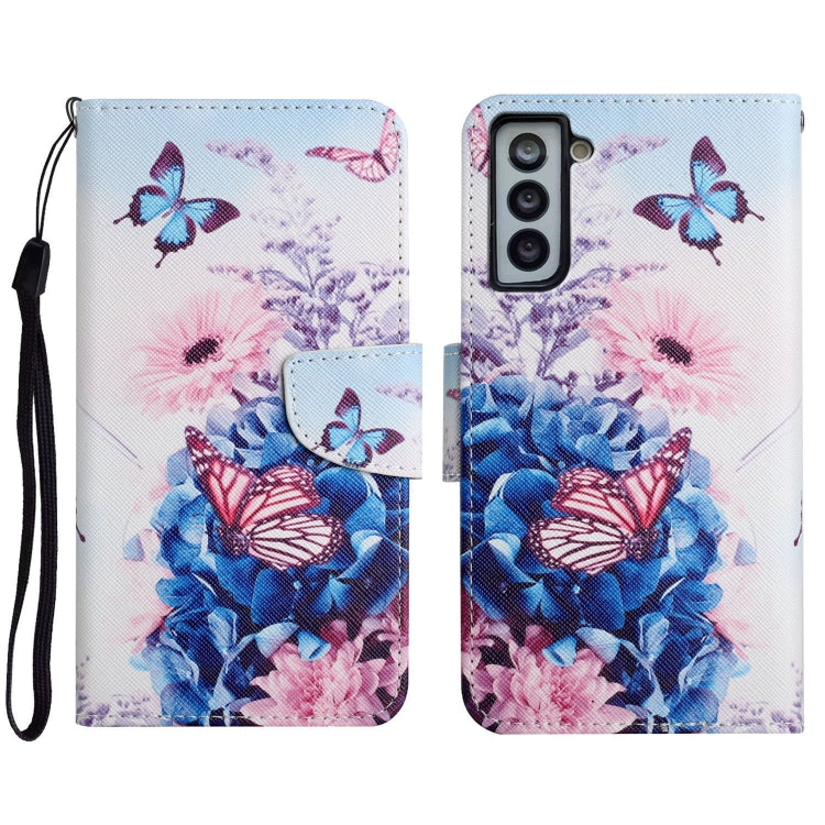 Painted Pattern Horizontal Flip Leather Case with Holder & Card Slot & Wallet, For Samsung Galaxy S21 FE 5G, For Samsung Galaxy S21+ 5G