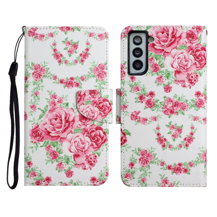 Painted Pattern Horizontal Flip Leather Case with Holder & Card Slot & Wallet, For Samsung Galaxy S21 FE 5G, For Samsung Galaxy S21+ 5G