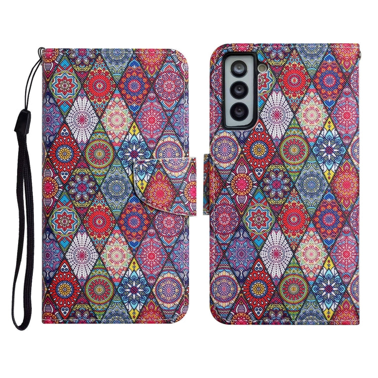 Painted Pattern Horizontal Flip Leather Case with Holder & Card Slot & Wallet, For Samsung Galaxy S21 FE 5G, For Samsung Galaxy S21+ 5G