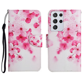 Painted Pattern Horizontal Flip Leather Case with Holder & Card Slot & Wallet, For Samsung Galaxy S21 Ultra 5G