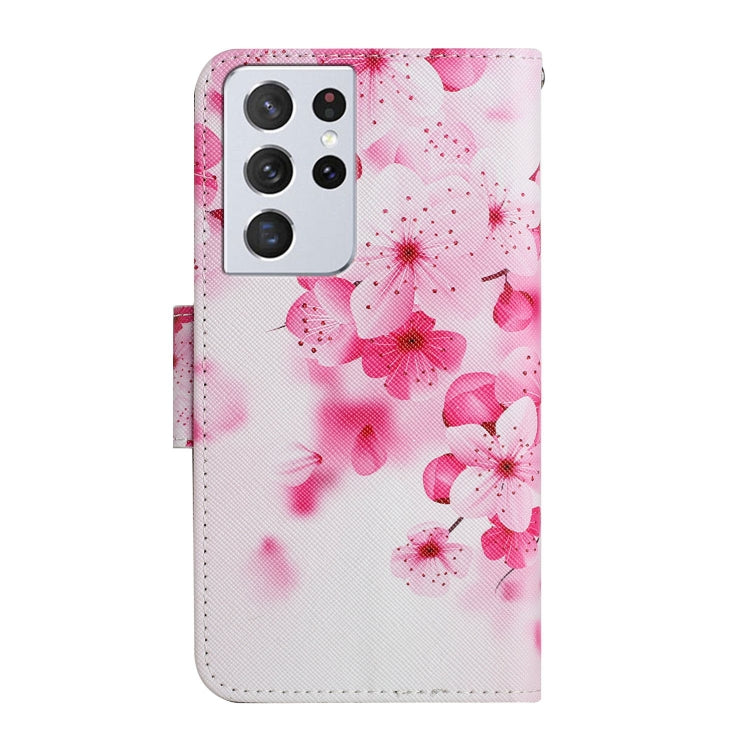 Painted Pattern Horizontal Flip Leather Case with Holder & Card Slot & Wallet, For Samsung Galaxy S21 Ultra 5G