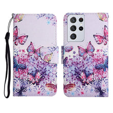 Load image into Gallery viewer, Painted Pattern Horizontal Flip Leather Case with Holder &amp; Card Slot &amp; Wallet, For Samsung Galaxy S21 Ultra 5G