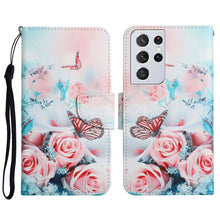 Load image into Gallery viewer, Painted Pattern Horizontal Flip Leather Case with Holder &amp; Card Slot &amp; Wallet, For Samsung Galaxy S21 Ultra 5G