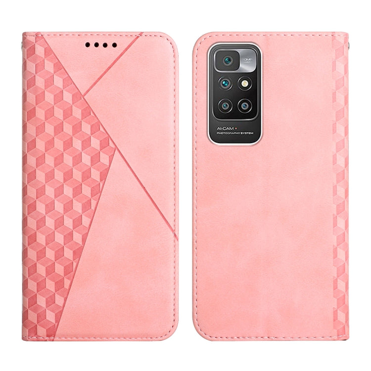 Diamond Pattern Splicing Skin Feel Magnetic Horizontal Flip Leather Case with Card Slots & Holder & Wallet, For OPPO A16s / A16 / A54s / A53s 5G / A55 5G, For OPPO Realme V13 5G / Realme 8 5G, For Xiaomi Redmi 10                                        ...