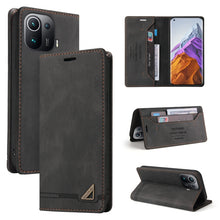 Load image into Gallery viewer, Skin Feel Anti-theft Brush Horizontal Flip Leather Case with Holder &amp; Card Slots &amp; Wallet, For Xiaomi Redmi Note 9 5G, For Xiaomi Redmi Note 9S, For Xiaomi Redmi Note 10 5G, For Xiaomi Redmi Note 10 Pro 5G, For Xiaomi Mi 11 Pro, For Xiaomi Mi 11 Ultra ...