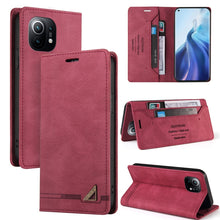 Load image into Gallery viewer, Skin Feel Anti-theft Brush Horizontal Flip Leather Case with Holder &amp; Card Slots &amp; Wallet, For Xiaomi Redmi Note 9 5G, For Xiaomi Redmi Note 9S, For Xiaomi Redmi Note 10 5G, For Xiaomi Redmi Note 10 Pro 5G, For Xiaomi Mi 11 Pro, For Xiaomi Mi 11 Ultra ...