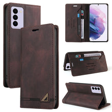 Load image into Gallery viewer, Skin Feel Anti-theft Brush Horizontal Flip Leather Case with Holder &amp; Card Slots &amp; Wallet, For Samsung Galaxy S21 5G, For Samsung Galaxy S21+ 5G, For Samsung Galaxy S21 Ultra 5G, For Samsung Galaxy S21 FE 5G, For Samsung Galaxy S20                     ...