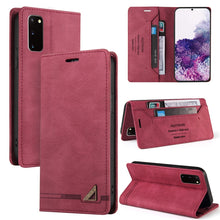 Load image into Gallery viewer, Skin Feel Anti-theft Brush Horizontal Flip Leather Case with Holder &amp; Card Slots &amp; Wallet, For Samsung Galaxy S21 5G, For Samsung Galaxy S21+ 5G, For Samsung Galaxy S21 Ultra 5G, For Samsung Galaxy S21 FE 5G, For Samsung Galaxy S20                     ...