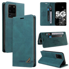 Load image into Gallery viewer, Skin Feel Anti-theft Brush Horizontal Flip Leather Case with Holder &amp; Card Slots &amp; Wallet, For Samsung Galaxy S21 5G, For Samsung Galaxy S21+ 5G, For Samsung Galaxy S21 Ultra 5G, For Samsung Galaxy S21 FE 5G, For Samsung Galaxy S20                     ...