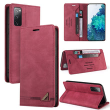 Load image into Gallery viewer, Skin Feel Anti-theft Brush Horizontal Flip Leather Case with Holder &amp; Card Slots &amp; Wallet, For Samsung Galaxy S21 5G, For Samsung Galaxy S21+ 5G, For Samsung Galaxy S21 Ultra 5G, For Samsung Galaxy S21 FE 5G, For Samsung Galaxy S20                     ...