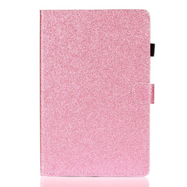 Varnish Glitter Powder Horizontal Flip Leather Case with Holder & Card Slot