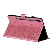 Load image into Gallery viewer, Varnish Glitter Powder Horizontal Flip Leather Case with Holder &amp; Card Slot