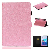 Varnish Glitter Powder Horizontal Flip Leather Case with Holder & Card Slot
