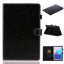 Load image into Gallery viewer, Varnish Glitter Powder Horizontal Flip Leather Case with Holder &amp; Card Slot