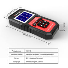 Load image into Gallery viewer, KONNWEI KW460 Car 2.8 inch 12V Lead-acid Battery Tester Fault Diagnosis Instrument, KW460