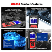 Load image into Gallery viewer, KONNWEI KW460 Car 2.8 inch 12V Lead-acid Battery Tester Fault Diagnosis Instrument, KW460