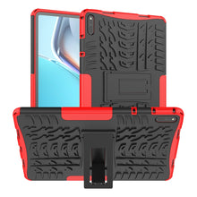 Load image into Gallery viewer, Tire Texture Shockproof TPU+PC Protective Case with Holder, For Xiaomi Redmi 10, For Huawei MatePad 11