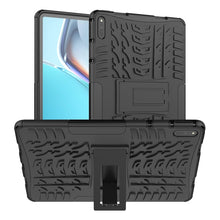 Load image into Gallery viewer, Tire Texture Shockproof TPU+PC Protective Case with Holder, For Xiaomi Redmi 10, For Huawei MatePad 11