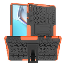 Load image into Gallery viewer, Tire Texture Shockproof TPU+PC Protective Case with Holder, For Xiaomi Redmi 10, For Huawei MatePad 11